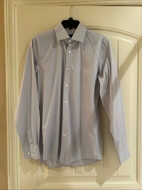Combatant Gentlemen - Men's Light Blue Slim Fit Dress Shirt